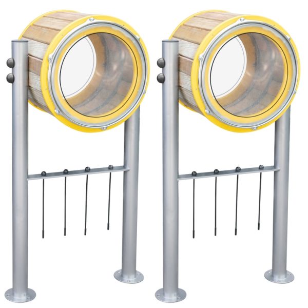 CLASSIC-WORLD-EDU-Set-of-XXL-Drums-2-pcs.-Garden-Percussion-Instrument CLASSIC WORLD EDU Set of XXL Drums 2 pcs. Garden Percussion Instrument