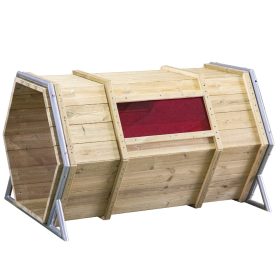 CLASSIC-WORLD-EDU-Wooden-Playground-Base-XXL-Crawling-Tunnel CLASSIC WORLD EDU Wooden Playground Base XXL Crawling Tunnel