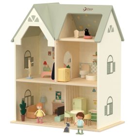 CLASSIC-WORLD-Large-Wooden-Dollhouse-with-Furniture-2