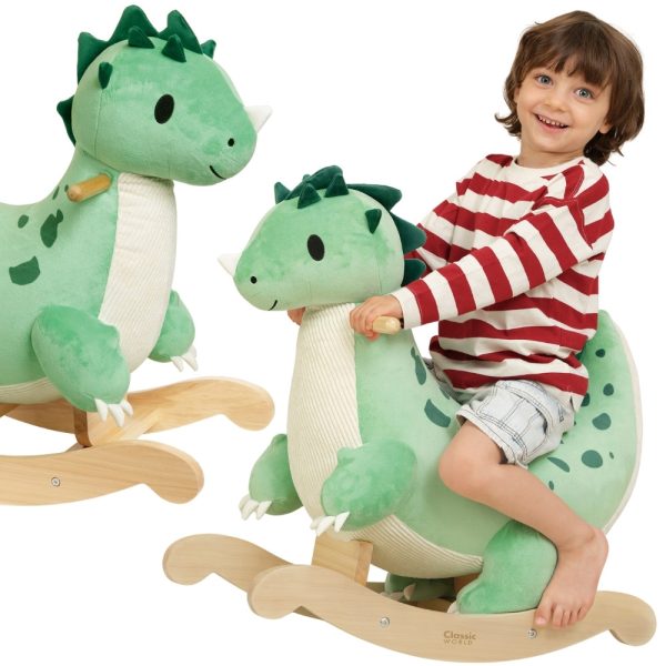 CLASSIC-WORLD-Wooden-Rocking-Dinosaur CLASSIC WORLD Wooden Rocking Dinosaur