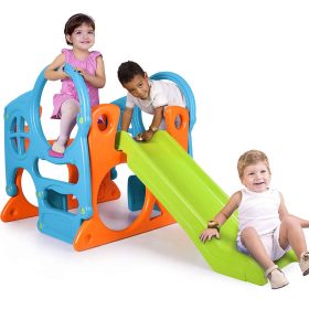 FEBER-Large-Playground-Activity-Center-100-cm-Slide-Climbing-Wall-Shapes-2