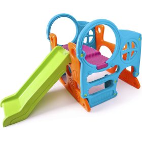 FEBER-Large-Playground-Activity-Center-100-cm-Slide-Climbing-Wall-Shapes-3