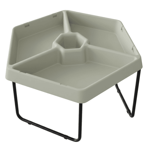 MASTERKIDZ-Hexagonal-Sand-and-Water-Play-Table-with-3-Compartments-and-Adjustable-Height MASTERKIDZ Hexagonal Sand and Water Play Table with 3 Compartments and Adjustable Height