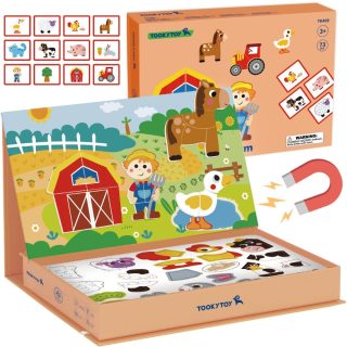 TOOKY TOY Magnetic Puzzle Farm Puzzle