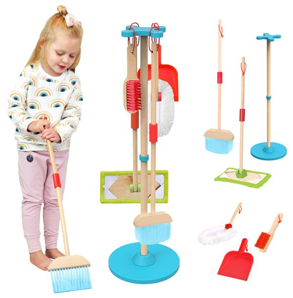 TOOKY-TOY-Wooden-Cleaning-Set-for-Children-6-pcs TOOKY TOY Wooden Cleaning Set for Children 6 pcs.