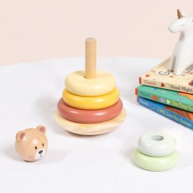 TOOKY-TOY-Wooden-Sensory-Puzzle-Pyramid-Teddy-Bear-Sensory-Colorful-Stacker-2