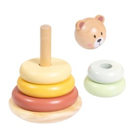 TOOKY-TOY-Wooden-Sensory-Puzzle-Pyramid-Teddy-Bear-Sensory-Colorful-Stacker-3