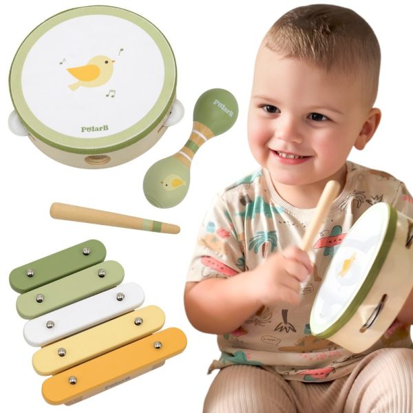 VIGA-PolarB-Musical-Instrument-Set-Green VIGA PolarB Musical Instrument Set Green
