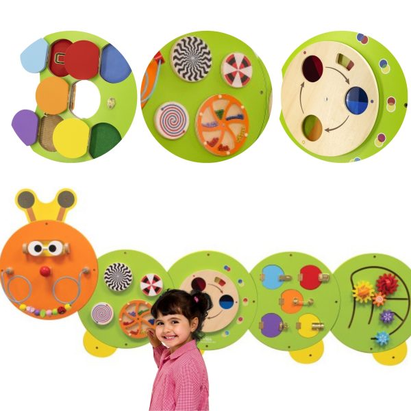 VIGA-Wooden-Caterpillar-Board-FSC-Montessori-Certificate VIGA Wooden Caterpillar Board FSC Montessori Certificate