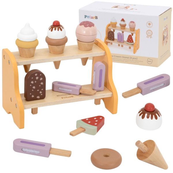 VIGA-Wooden-Ice-Cream-Shop-Set-with-6-Ice-Creams VIGA Wooden Ice Cream Shop Set with 6 Ice Creams