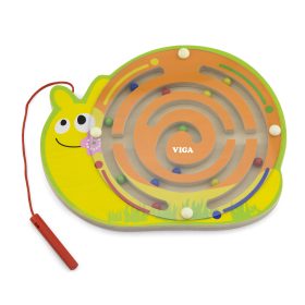 Viga-Magnetic-Maze-Wooden-Snail-Game-1