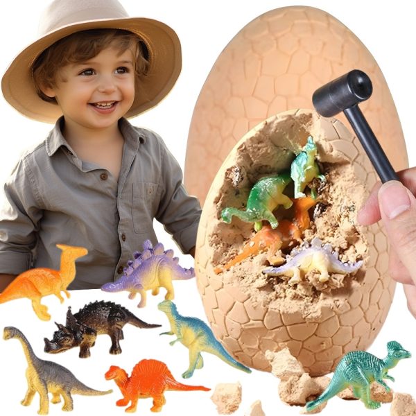 WOOPIE Dinosaur Egg Dig Archaeologist's Kit to Excavate 12 Dinosaurs