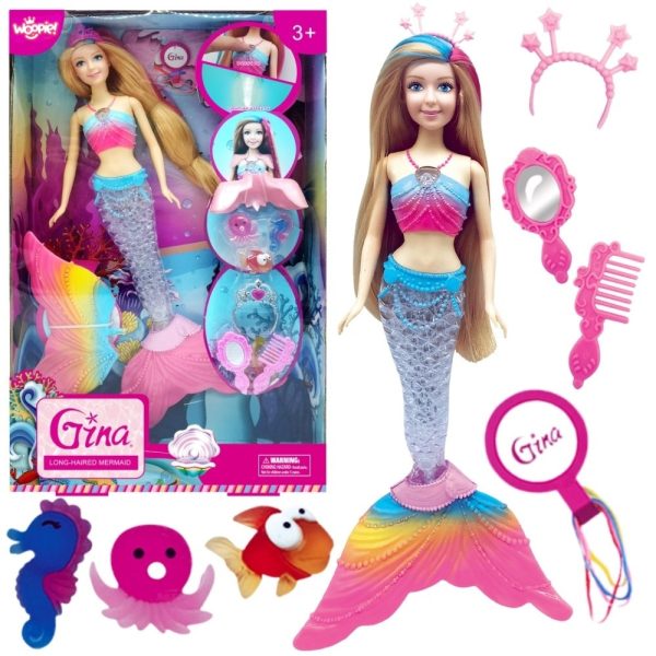 WOOPIE-Gina-Magic-Rainbow-Mermaid-Doll-with-Accessories WOOPIE Gina Magic Rainbow Mermaid Doll with Accessories