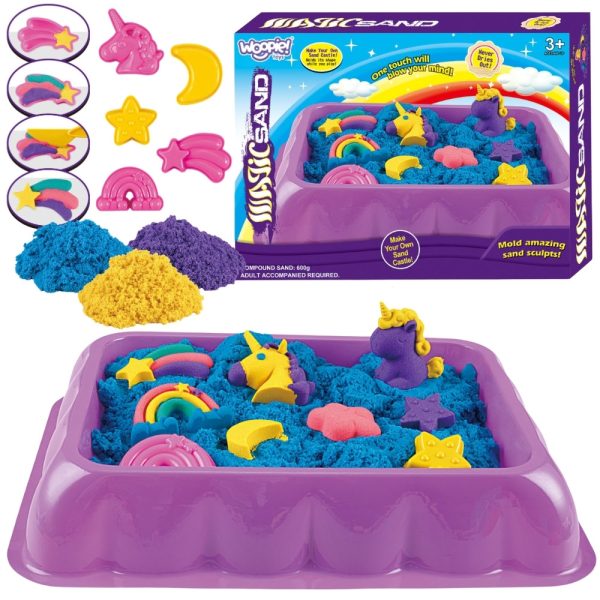 WOOPIE-Kinetic-Sand-0.6-kg-Unicorn-Table-with-Molds-Set WOOPIE Kinetic Sand 0.6 kg Unicorn Table with Molds Set