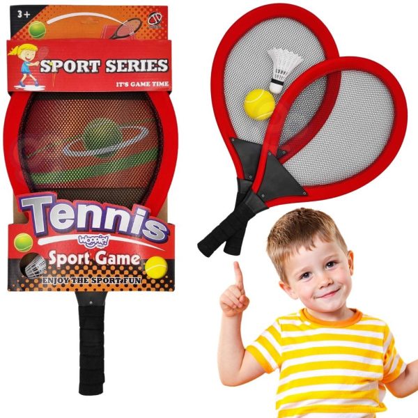 WOOPIE-Large-Tennis-Badminton-Rackets-for-Kids-Set-Shuttlecock WOOPIE Large Tennis Badminton Rackets for Kids Set + Shuttlecock