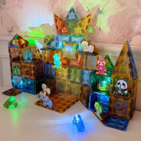 WOOPIE-Magnetic-Construction-Blocks-Glowing-3D-Animal-World-124pcs-3