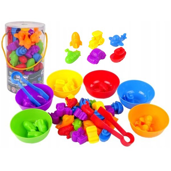 WOOPIE-Montessori-Educational-Game-Color-Sorter-Vehicles-44-pcs WOOPIE Montessori Educational Game Color Sorter Vehicles 44 pcs.