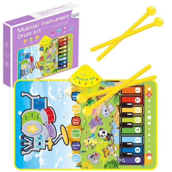 WOOPIE-Musical-Mat-Animals-Interactive-Piano-and-Drums-2-in-1 WOOPIE Musical Mat Animals Interactive Piano and Drums 2 in 1