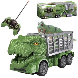 WOOPIE Remote Controlled RC Car Dinosaur Green + Figure