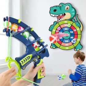 WOOPIE-Velcro-Darts-Arcade-Game-2in1-Set-Shield-Dino-Bow-Launcher-1