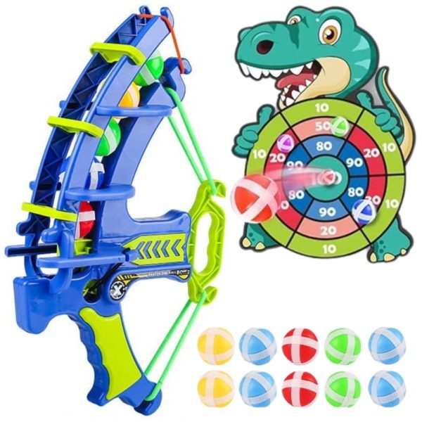 WOOPIE-Velcro-Darts-Arcade-Game-2in1-Set-Shield-Dino-Bow-Launcher WOOPIE Velcro Darts Arcade Game 2in1 Set: Shield + Dino Bow Launcher