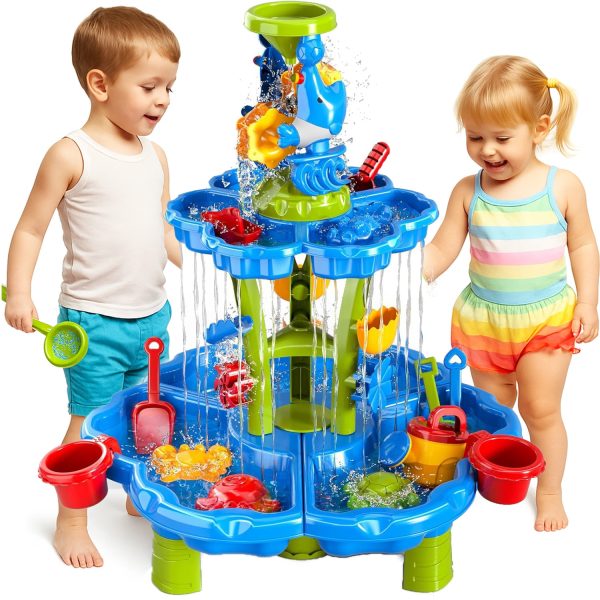 WOOPIE-Water-Table-2-in-1-Sandbox-Fountain-XXL-Aquapark-with-Dolphin WOOPIE Water Table 2 in 1 Sandbox Fountain XXL Aquapark with Dolphin