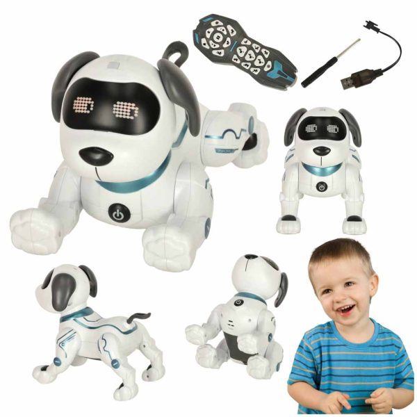 Interaktyvus šuns nuotolinio valdymo RC robotas šokinėja dainuojaŽaislai / nuotoliniu būdu valdomi modeliai / nuotoliniu būdu valdomi žaislai Interaktyvus šuns nuotolinio valdymo RC robotas šokinėja dainuoja