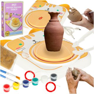 "Potter's wheel" kūrybinio molio rinkinys dažai katė geltona