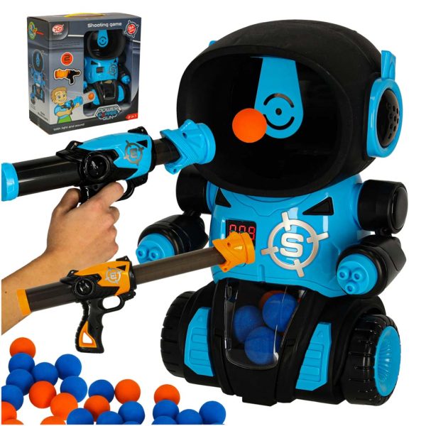 Robotų arkadinis šaudymo į taikinį žaidimas + 2x pistoletas + kamuoliukaiŽaislai/žaidimai vaikams/žaidimai vaikų žaidimų salonams Robotų arkadinis šaudymo į taikinį žaidimas + 2x pistoletas + kamuoliukai