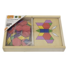 VIGA-Wooden-Geometric-Mosaic-Dienes-Blocks-Montessori-Logical-Puzzle-148-pieces-1