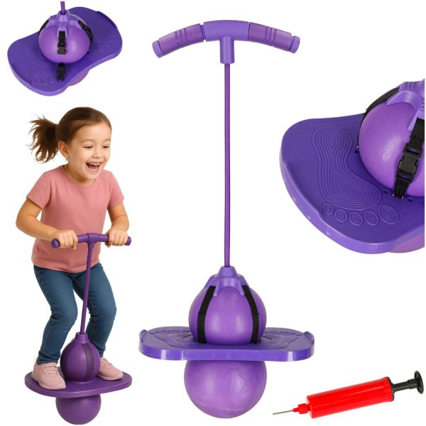Vaikų pogo balansinis megztinis violetinės spalvosŽaislai / teminiai žaislai / sporto žaislai Vaikų pogo balansinis megztinis violetinės spalvos