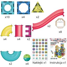 WOOPIE-Magnetic-Construction-Blocks-3D-Educational-Set-Ball-Track-42-pcs-3