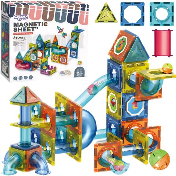 WOOPIE-Magnetic-Construction-Blocks-3D-Educational-Set-Ball-Track-42-pcs WOOPIE Magnetic Construction Blocks 3D Educational Set Ball Track 42 pcs.