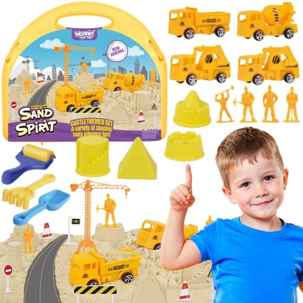 WOOPIE-Kinetic-Sand-Construction-Site-Suitcase-Crane-Cars WOOPIE Kinetic Sand Construction Site Suitcase Crane Cars