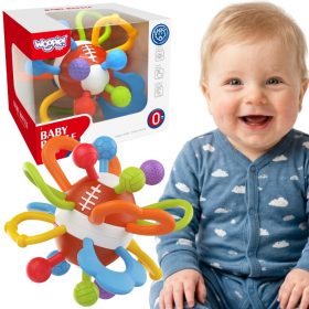 WOOPIE Rattle Teether Sensory Ball for Babies Educational 0+ Soft