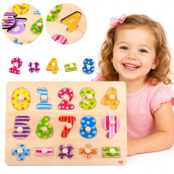 TOOKY-TOY-Wooden-Puzzle-Learning-to-Count-Puzzle-with-Pins-Numbers TOOKY TOY Wooden Puzzle Learning to Count Puzzle with Pins Numbers