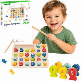 Tooky-Toy-Wooden-Game-Fishing-Learning-Letters-29-pcs Tooky Toy Wooden Game Fishing Learning Letters 29 pcs.
