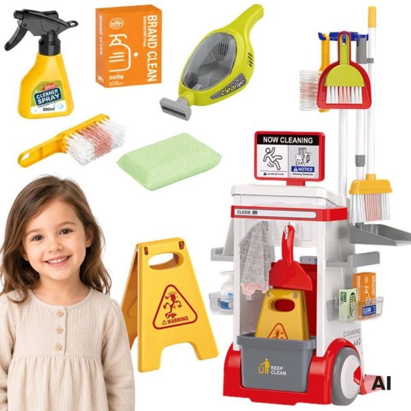 WOOPIE-Childrens-Cleaning-Set-Trolley-Vacuum-Cleaner-Mop-Broom-Large-Accessories-3 WOOPIE Children's Cleaning Set Trolley Vacuum Cleaner Mop Broom Large Accessories 3+