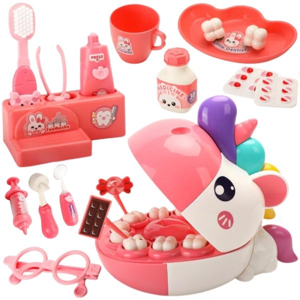 WOOPIE-Little-Dentist-Set-Unicorn-Head-Accessories WOOPIE Little Dentist Set Unicorn Head Accessories