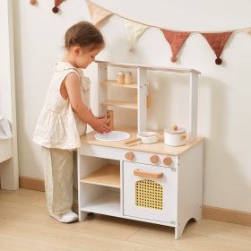 VIGA-PolarB-Wooden-Kitchen-2-in-1-Shop-White-Kitchen-Accessories-Stand-3